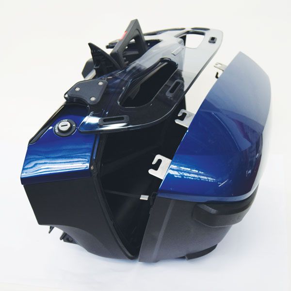Portaequipajes para maletas laterales BMW K 1600 GT/GTL, R 1250 RT, R 1200 RT, PMMA, transparente