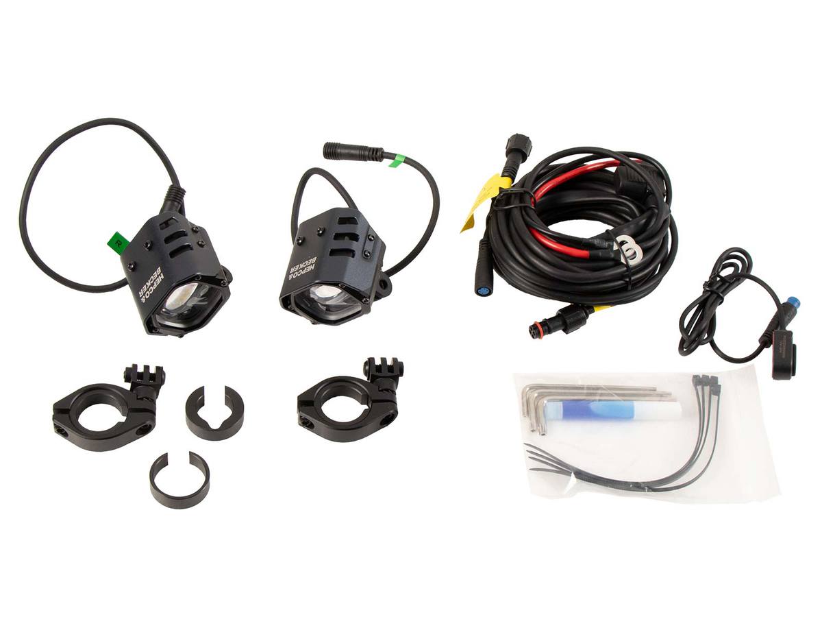 Faro auxiliar LED Nova incl. fijación universal para tubo Ø18-25mm Hepco & Becker