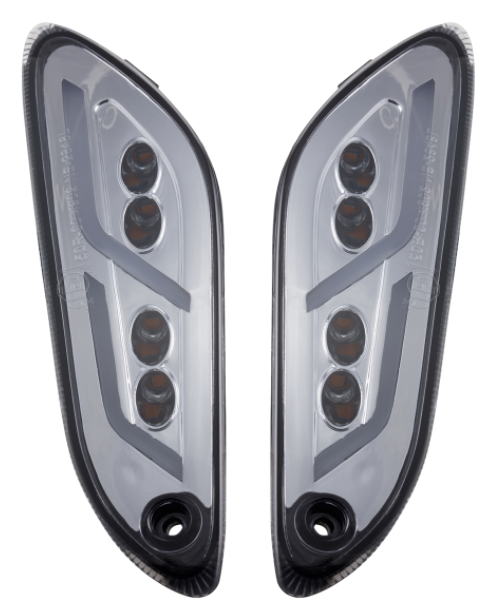 Kit de indicadores delanteros y traseros para Vespa Primavera/Sprint 125-150cc 2T/4T AC, tintados