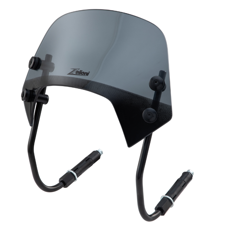 Flyscreen ZELIONI Racing para Vespa Sprint 50-150cc 2T/4T, negro tintado