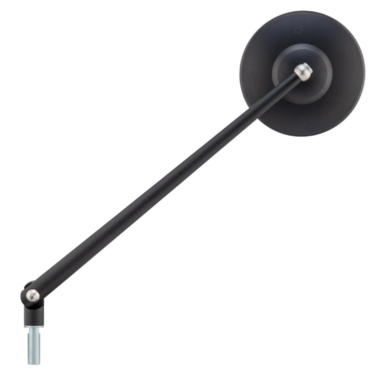 Retrovisor estándar para Vespa, rosca izquierda, negro mate