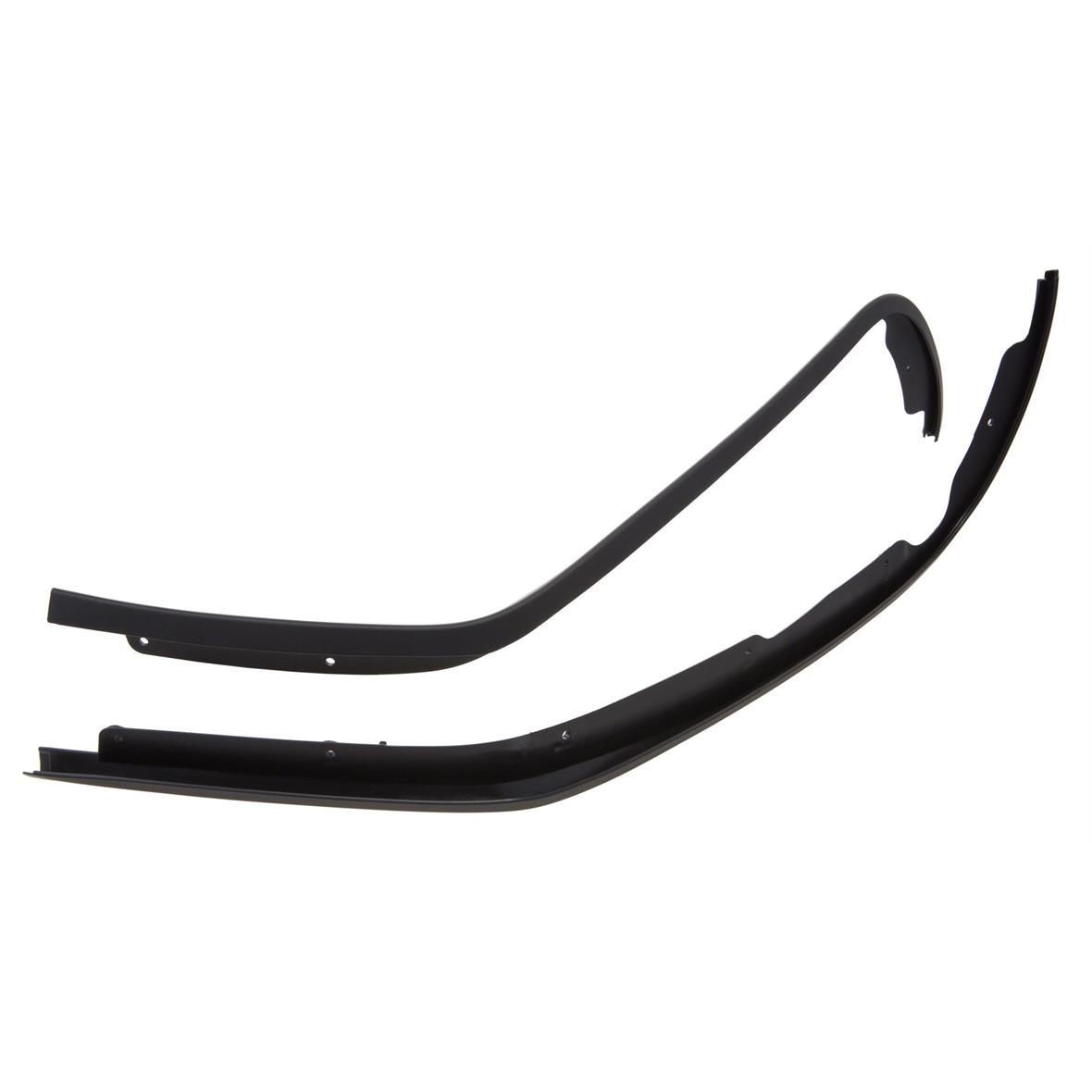 Protector de piernas de tubo mono ranura negro brillante para Vespa Primavera/Sprint 50-150ccm