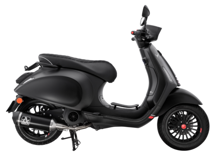 Portaequipajes escalonado negro para Vespa Primavera/Sprint 50-150ccm