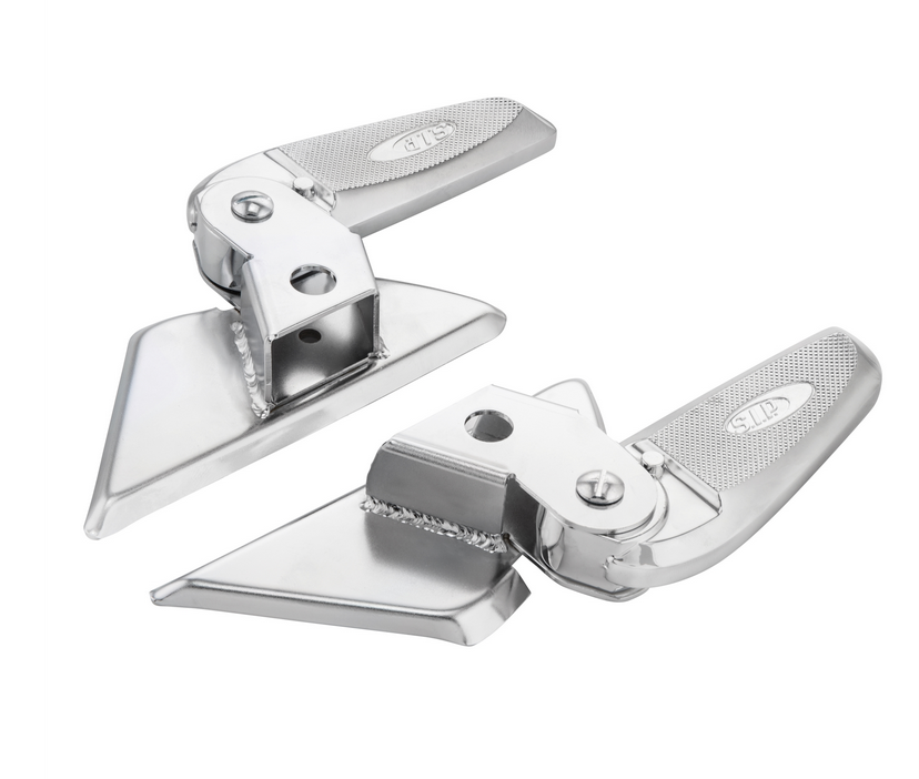 Estriberas derecha e izquierda para Vespa LX /LXV /S 50-150ccm, cromo/cromo
