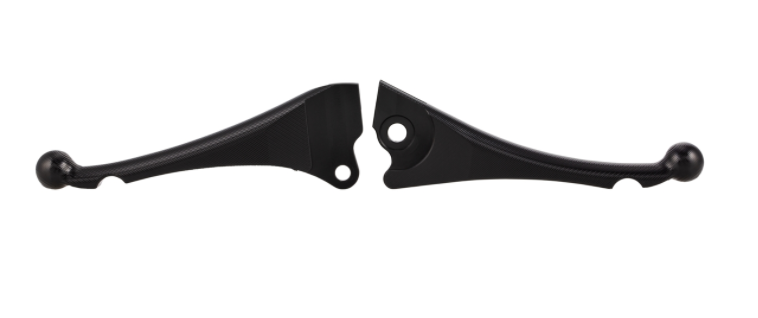 Juego de palanca de freno deportiva "Shorty 3D" izquierda/derecha para Vespa LX/LXV/S/Primavera/Sprint, negro