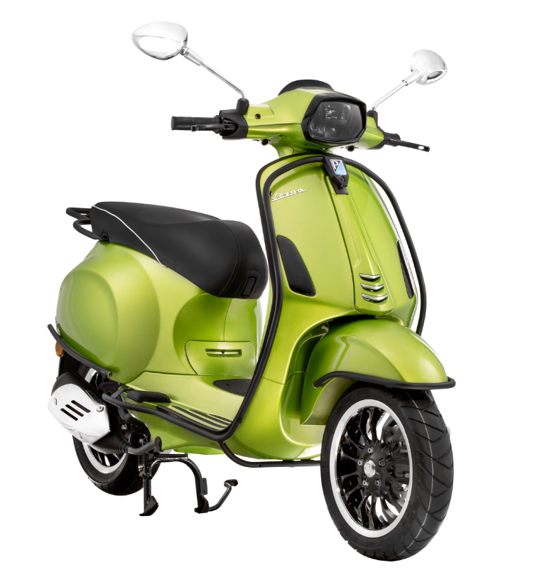 Cubrebarras lateral para Vespa Primavera/Sprint/Elettrica 50-150ccm, negro mate