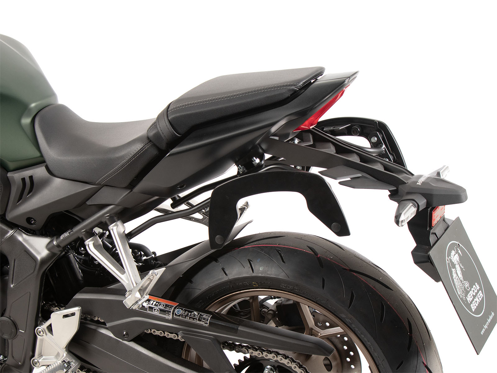 Soporte lateral C-Bow negro para Honda CB 650 R / E-Clutch (24-) Hepco & Becker
