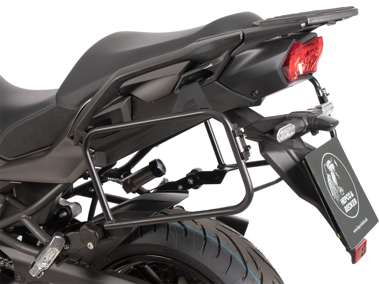 Portamaletas lateral Lock-it extraíble negro para Kawasaki Versys 1100 /SE (25-) Original Hepco & Becker