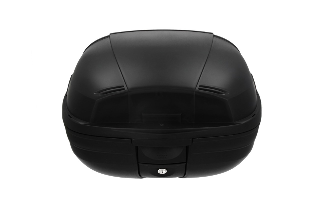 Top Case, 37 l, marrón incl. cojín trasero para Piaggio MP3 500 Sport Advance HPE