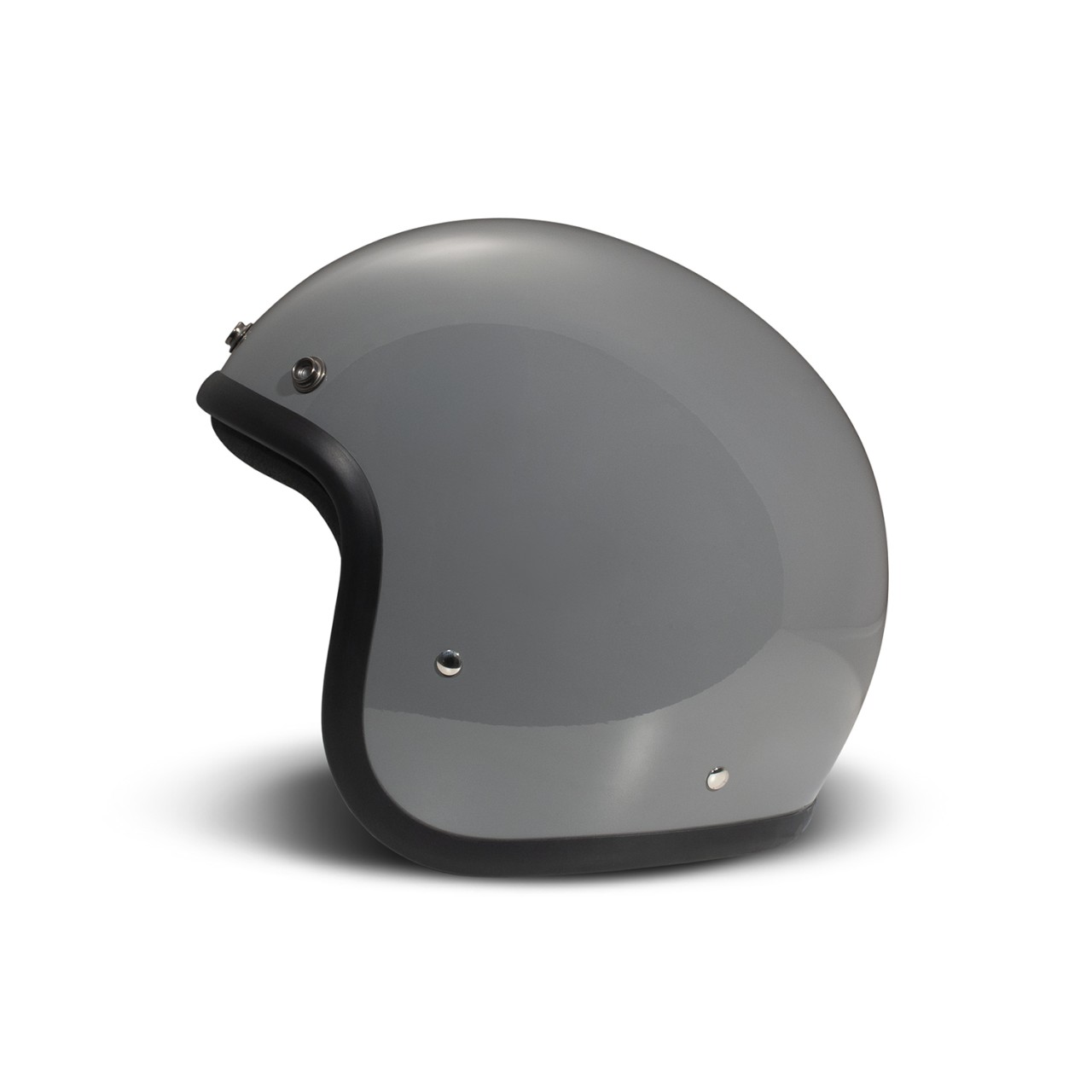 Casco DMD jet Retro, gris, brillante, Gris Crayón, fibra de vidrio, ECE 22.06
