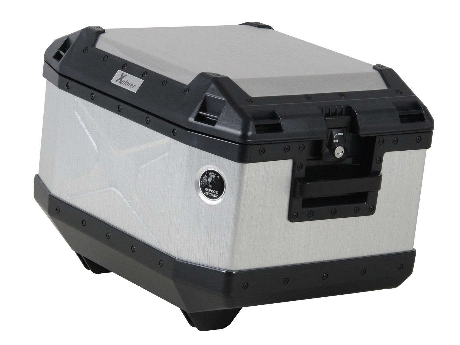 Topcase aluminio Xplorer 45 plata Hepco & Becker