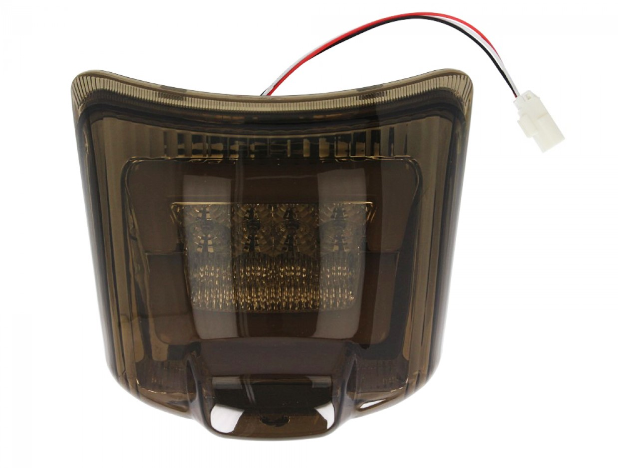 Luz trasera LED negra, homologada E para Vespa GTS / GTV (hasta 2014)
