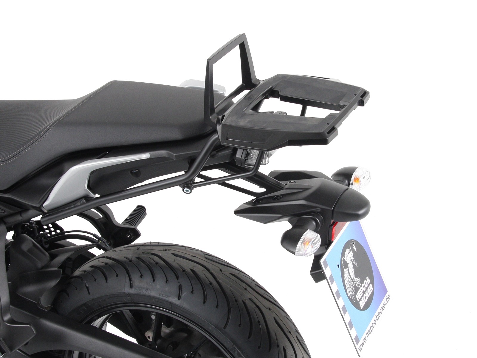 Alurack topcase carrier negro para Yamaha Tracer 700 / GT (Bj.16-) Hepco & Becker