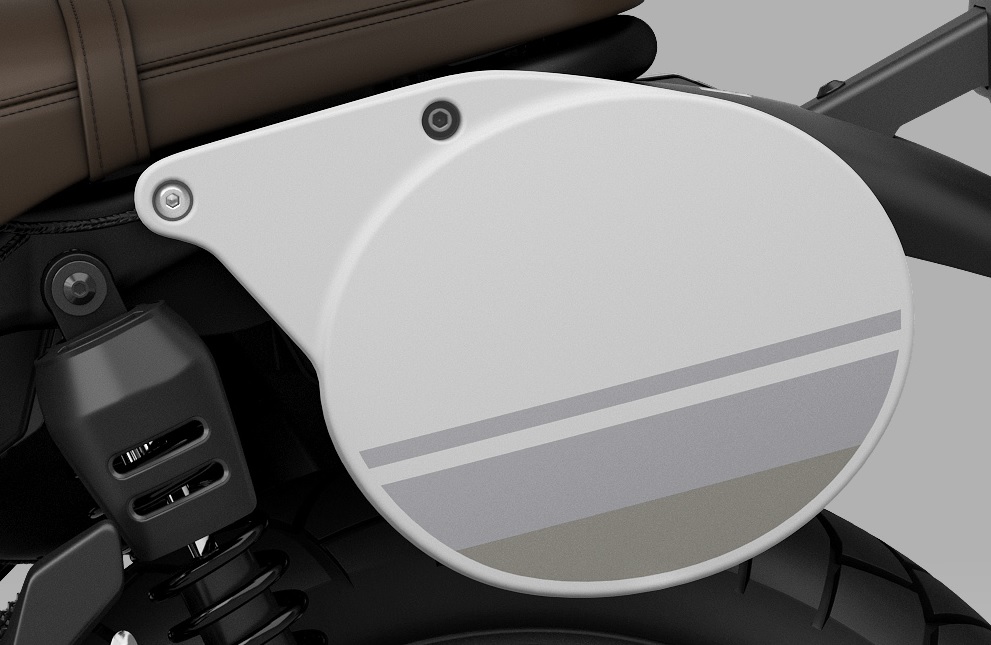 Placa de matrícula con banda decorativa para Honda CL 500 Scrambler (23-) Original