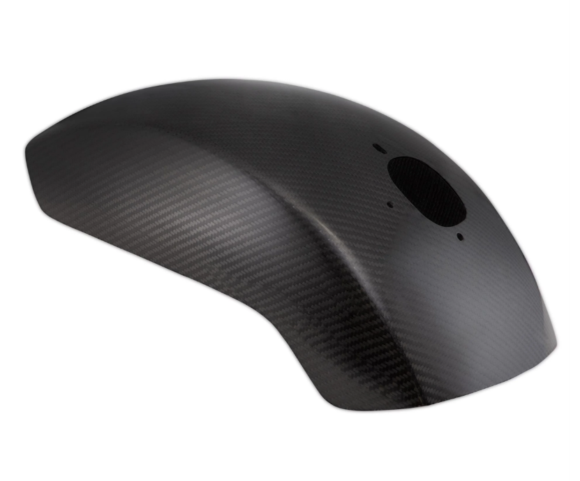 Guardabarros EVO II para Vespa PX 80-200ccm, pequeño, carbono, transparente