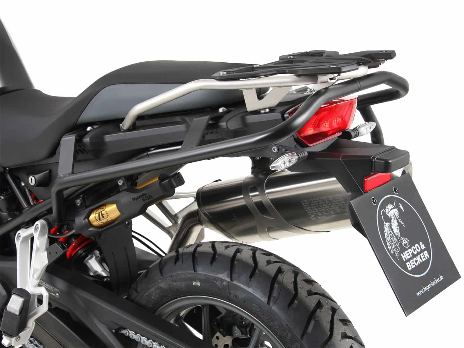 Barra de protección trasera negra para BMW F 750 GS Hepco & Becker