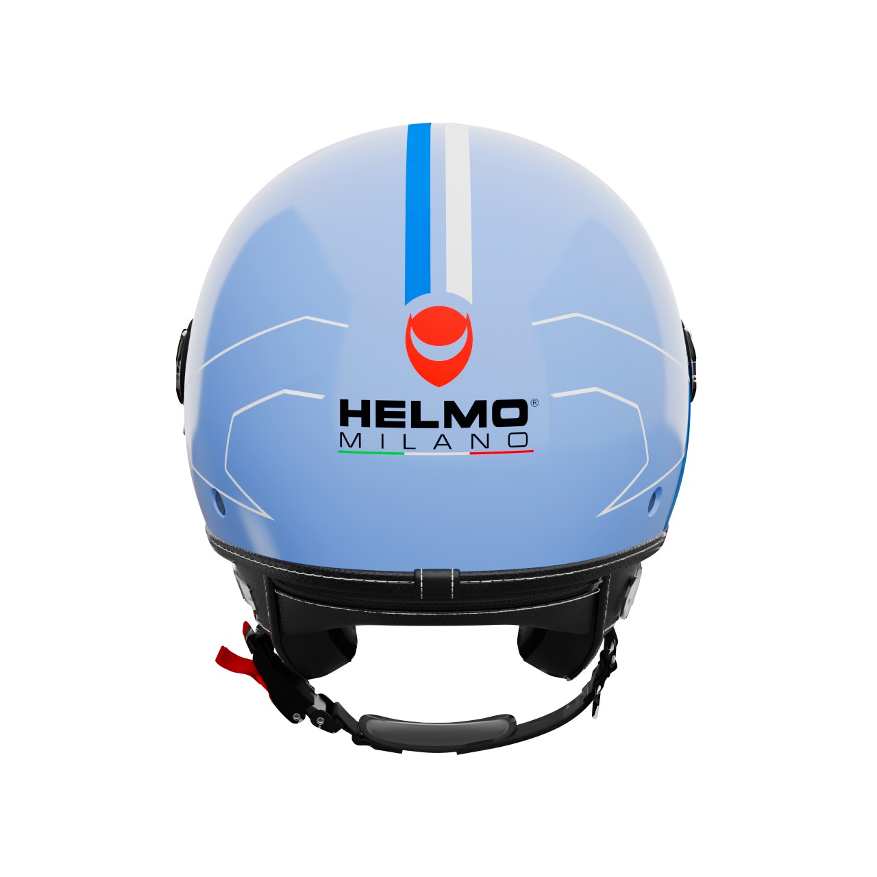 Helmo Milano Demi Jet Eos azul brillante
