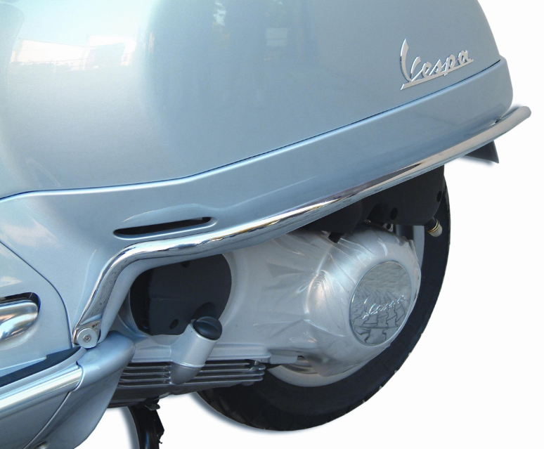 Cubrebarras lateral trasero para Vespa GTS /GTS Super /GTV /GT 60, 125-300ccm, cromado