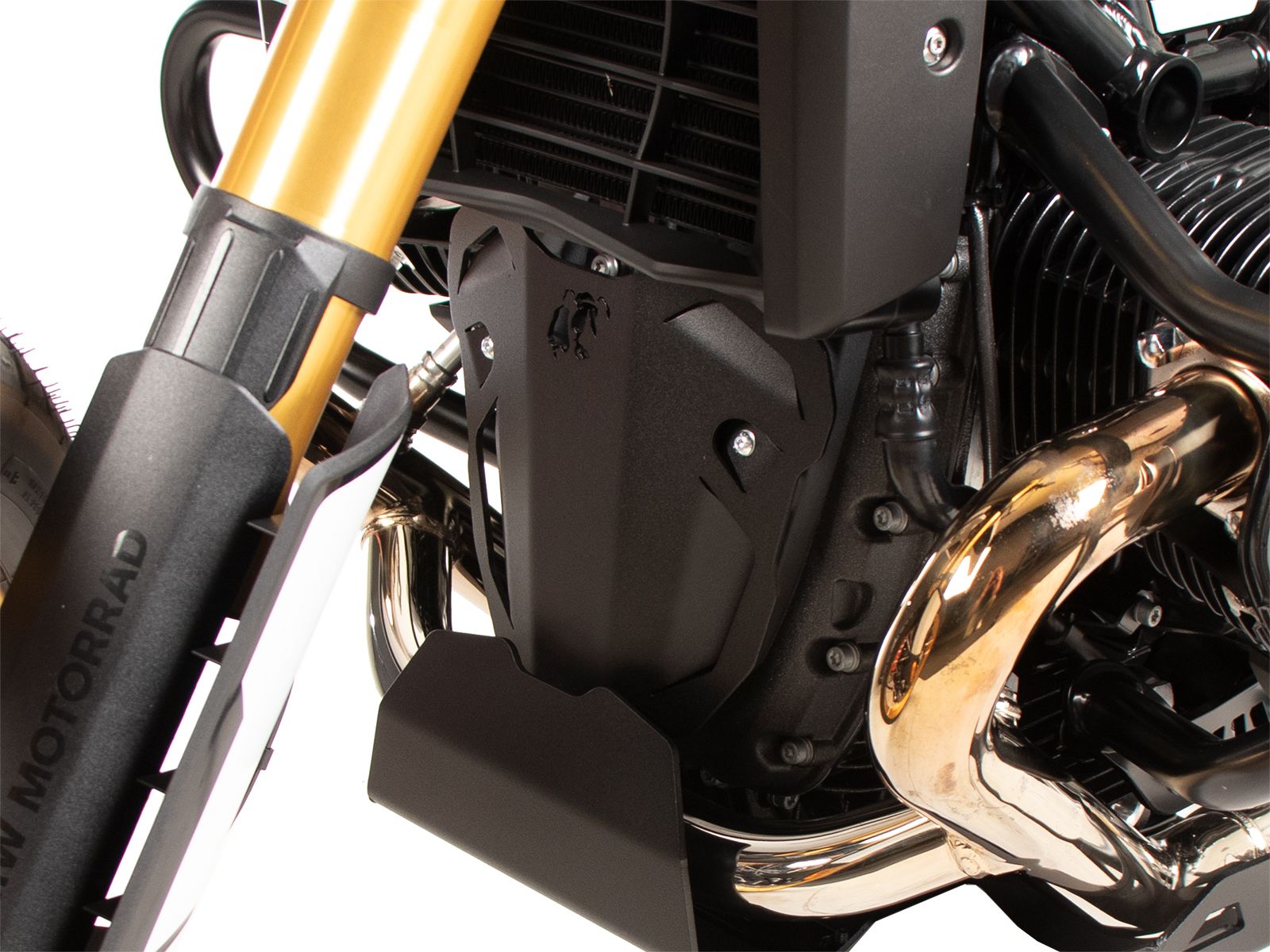 Prolongación placa adicional protector motor negropara BMW R 12 Nine T (24-) Hepco & Becker