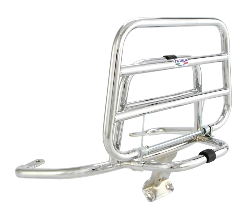 Portaequipajes trasero para Vespa LX /LXV /S 50-150cc, plegable, cromado
