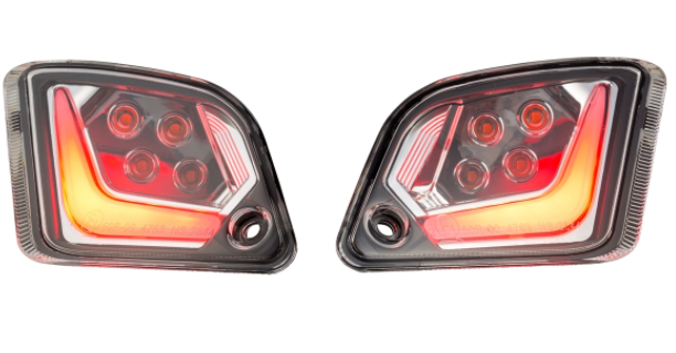 Kit de indicadores delanteros y traseros para Vespa GTS/GTS Super/GTV 125-300cc ('14-), transparente