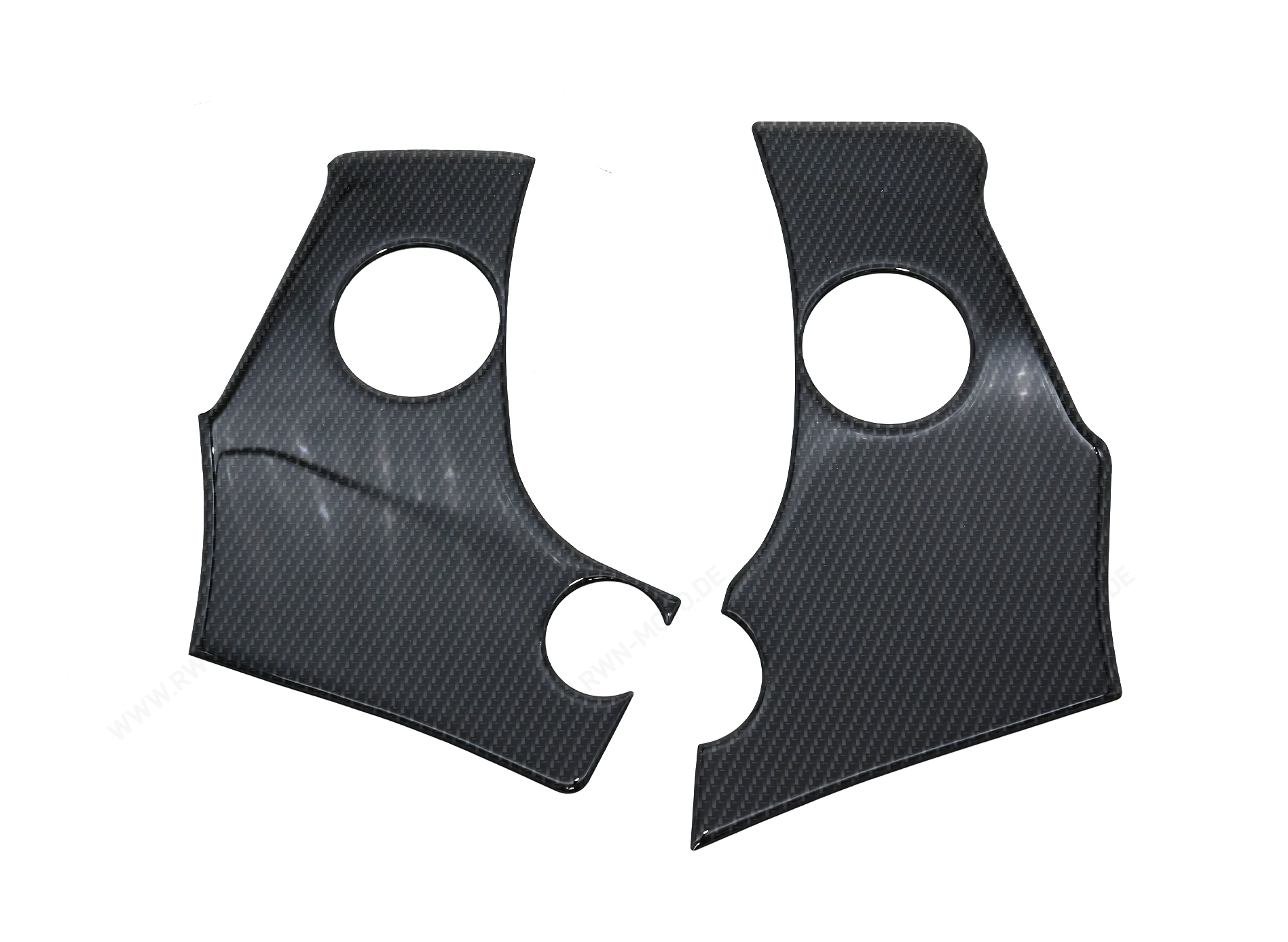 Protector de cuadro, aspecto de carbono para Suzuki GSX1300R Hayabusa BJ. 2008-2012/ GSX1300R BJ. 2013-2017