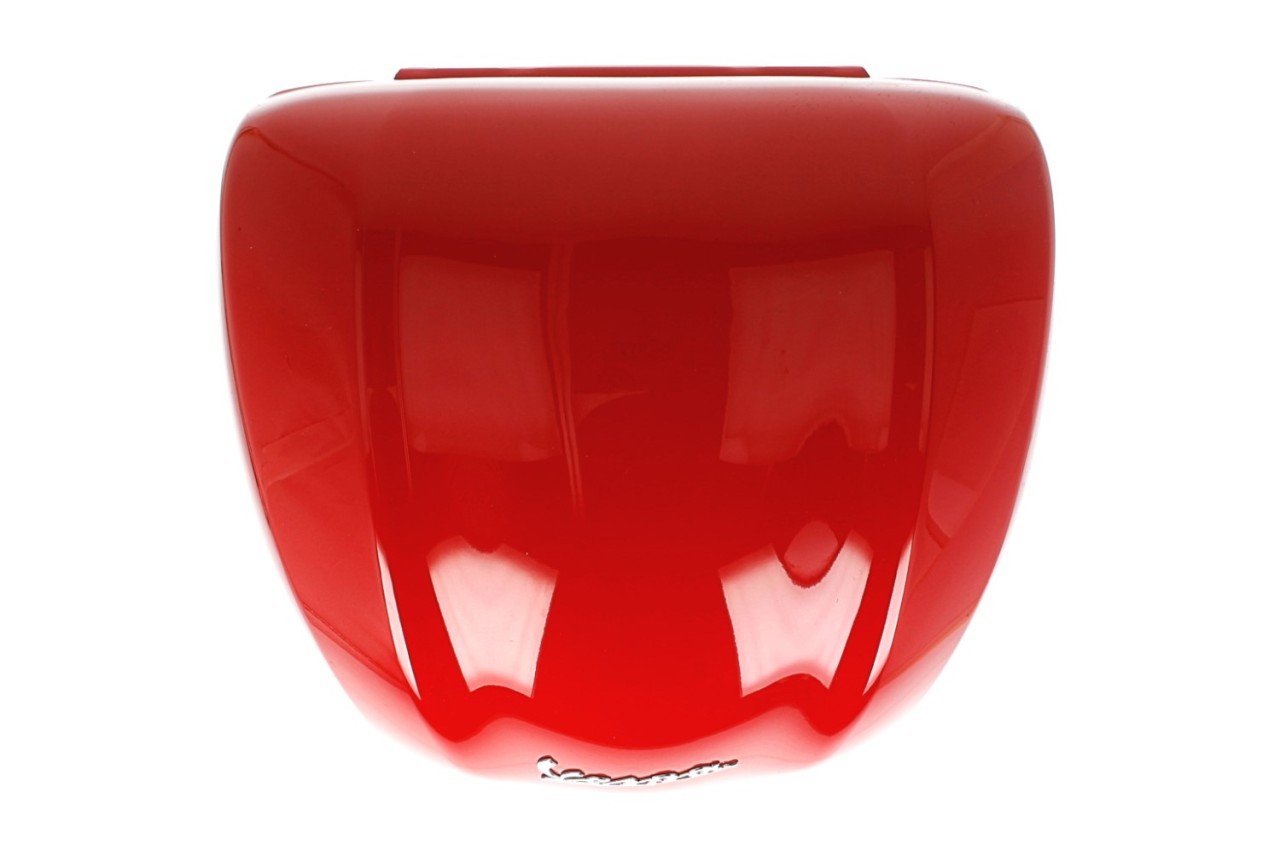 Baúl trasero para Vespa de 32 l, rojo brillante, 894, sin respaldo