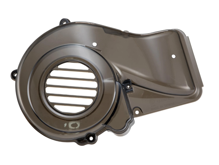 Cubre rueda de ventilador para Vespa Primavera/Sprint/LX/S/946 3V i.e.125/150ccm 4T AC, tintado negro
