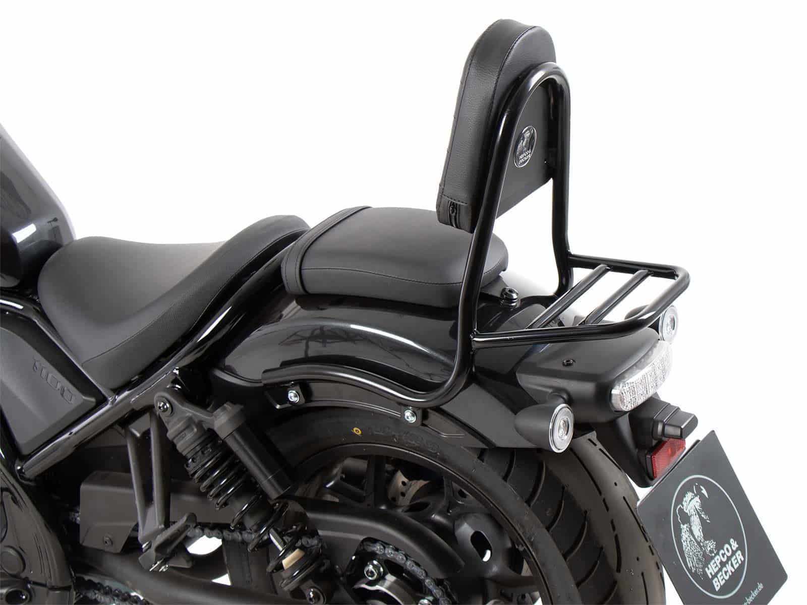 Sissybar con portaequipajes (versión tubo) para Honda CMX 1100 Rebel /DCT (21-24) Hepco & Becker