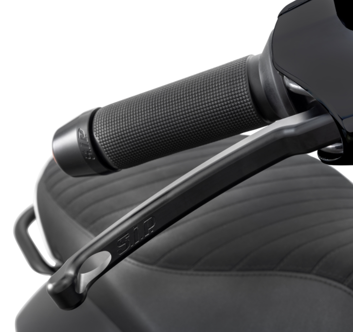 Juego de palanca deportiva de freno izquierda/derecha para Vespa LX/LXV/S/Primavera/Sprint 50-150ccm, negro mate
