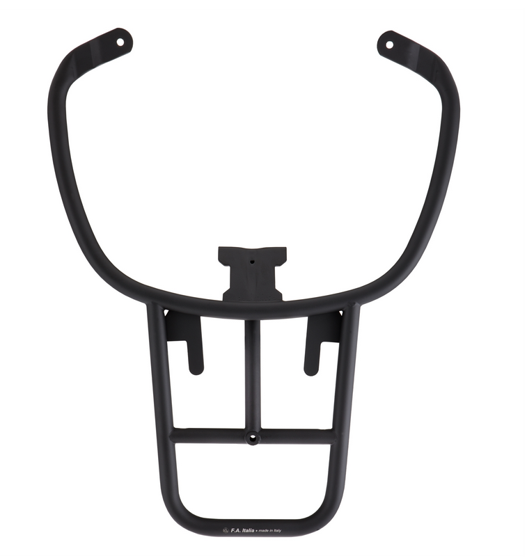 Portaequipajes trasero para Vespa Primavera /Sprint /Elettrica 50-150ccm, negro mate