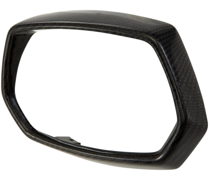 Anillo de luz negro para Vespa Sprint 50-150ccm 2T/4T ('13-'18), Carbono