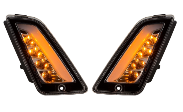 Kit de indicadores delanteros y traseros para Vespa GTS/GTS Super/GTV 125-300cc ('14-), transparente
