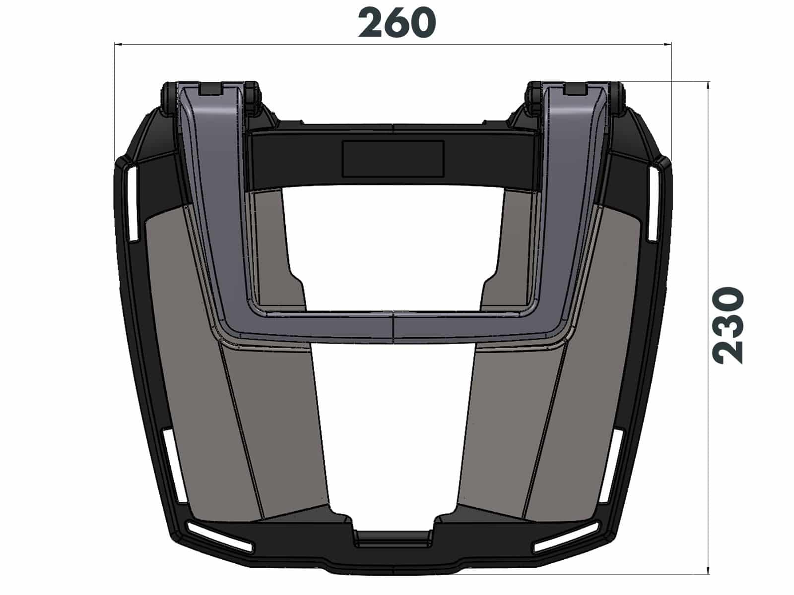 Portamaletas Easyrack negro para BMW C 600 (12-15)/650 Sport (16-21) Hepco & Becker