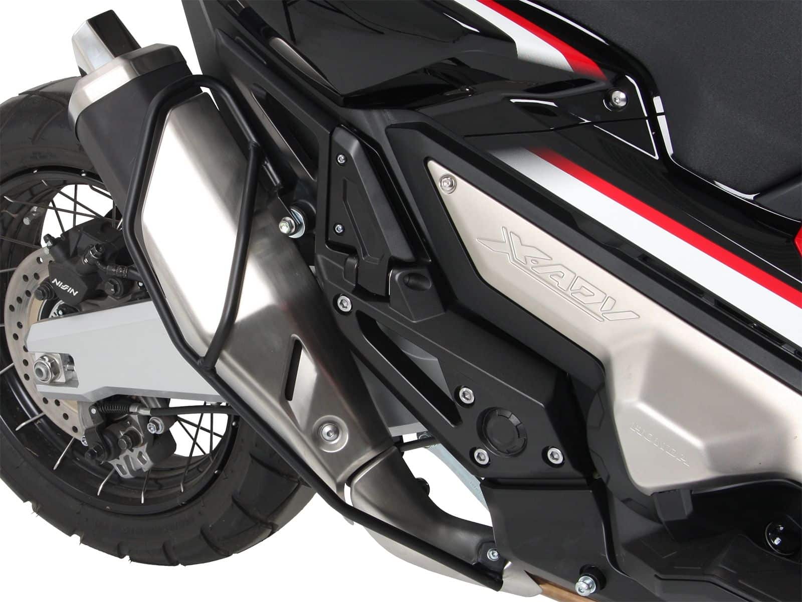 Barra de protección para silenciador trasero negro para Honda X-ADV 750 (17-20) Hepco & Becker
