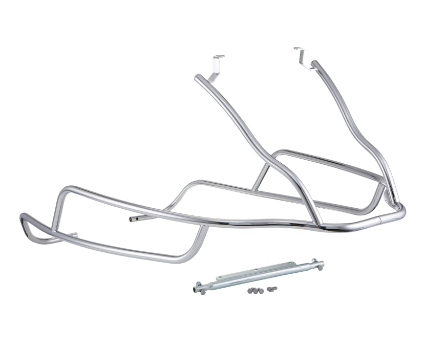 Cubrebarras lateral trasero para Vespa GTS /GTS Super /GTV /GT 60, 125-300ccm, cromado