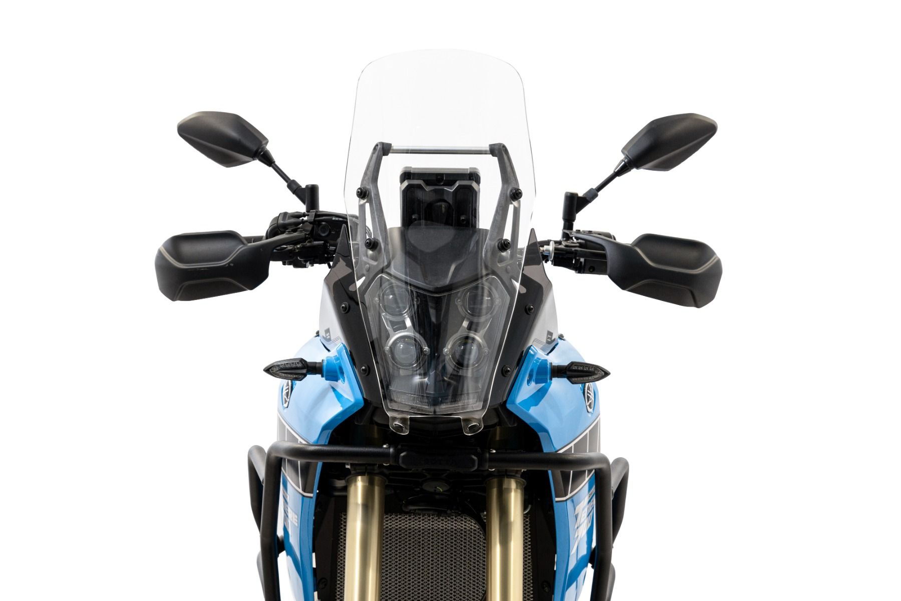 Parabrisas Rally transparente con protección de faro para Yamaha Teneré 700 (19-24)