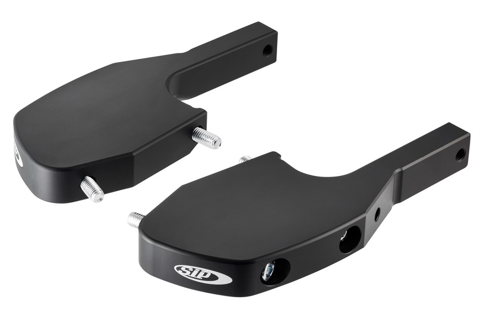 Adaptador de reposapiés para Vespa GTS/GTS Super/GTV/GT 60/GT/GT L 125-300cc, negro mate