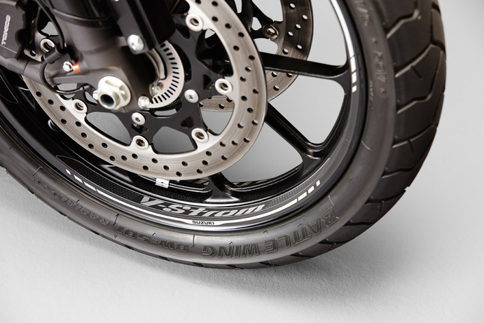 Decoración de llanta (rueda delantera) para Suzuki V-Strom 1000 BJ. 2017/ V-Strom 1000 BJ. 2014-2016/ V-Strom 650 BJ