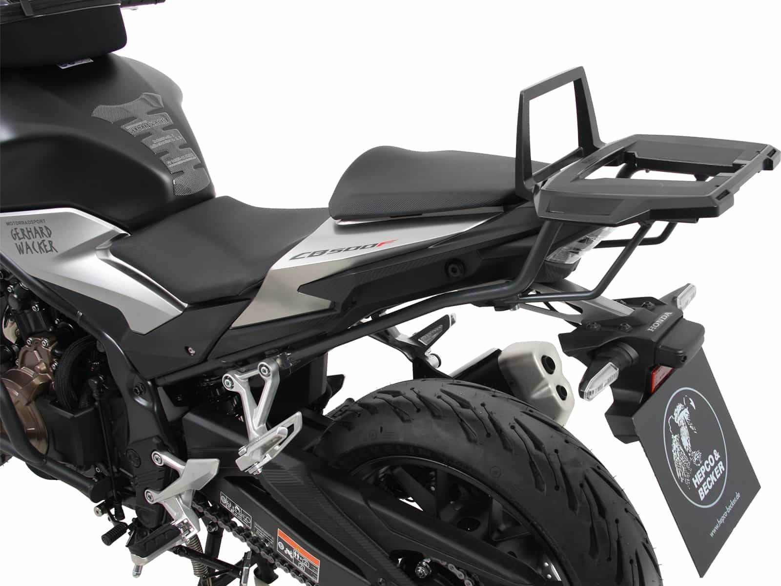 Portamaletas superior de aluminio para Honda CB 500 Hornet (24-) Hepco & Becker