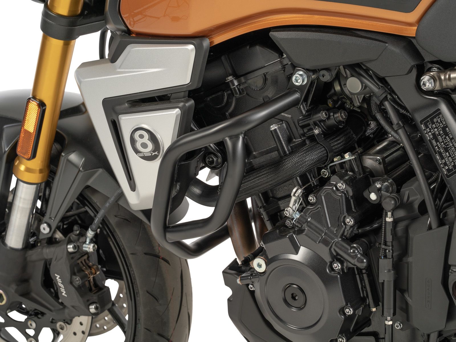 Protector de motor negro para Suzuki GSX-8T (25-) Hepco & Becker