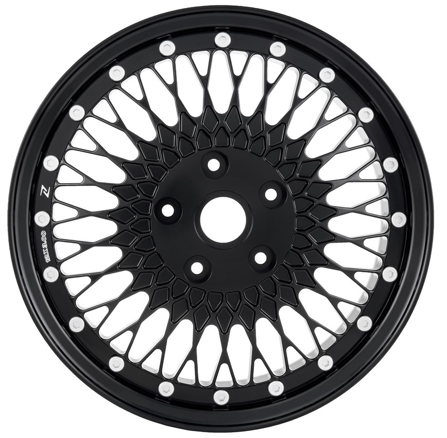 Llanta Comb 1 delantera/trasera para Vespa GTS/GTS Super/GTV/GT/946 125-300ccm, negro brillante