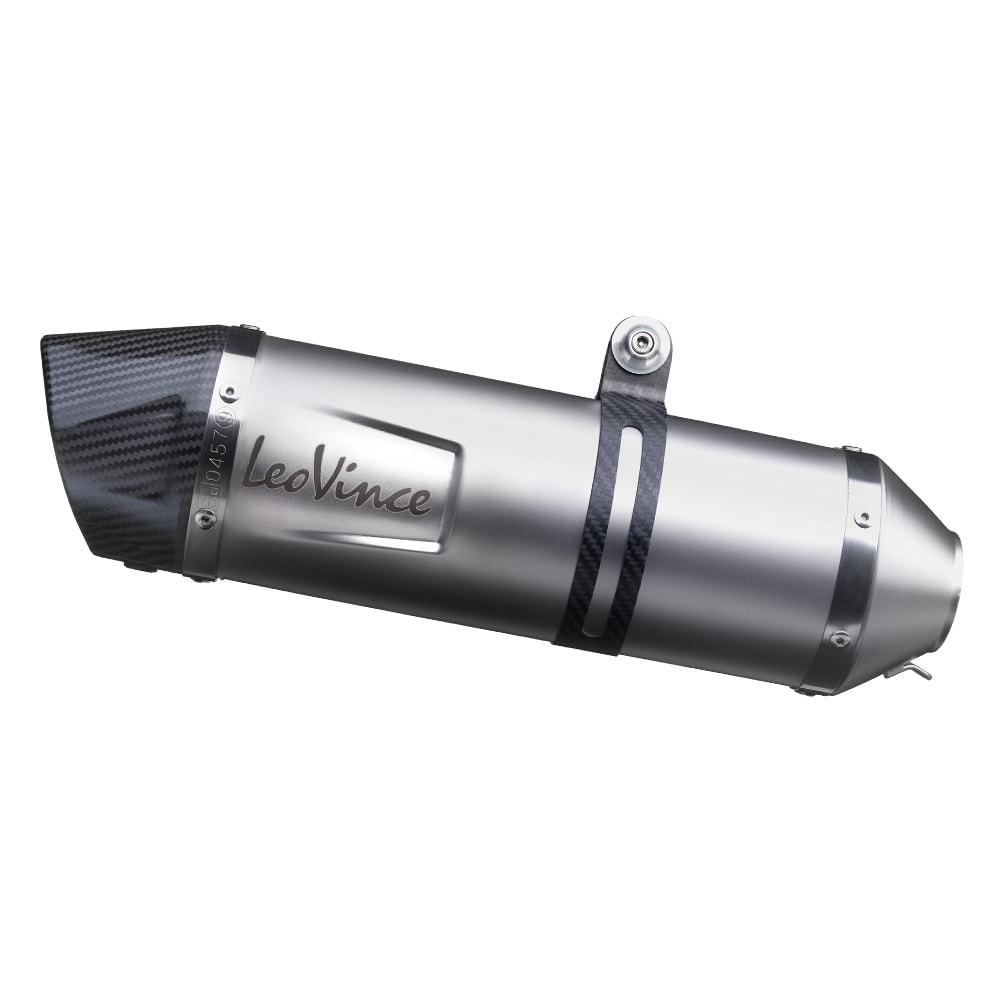 Sistema de escape LeoVince SBK LV One Evo 2, acero inoxidable, sistema completo para Yamaha MT-03 / YZF-R3