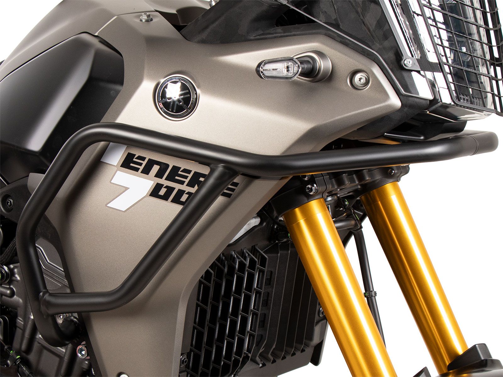 Barra protectora de depósito negra para Yamaha Ténéré 700 (25-) Hepco & Becker