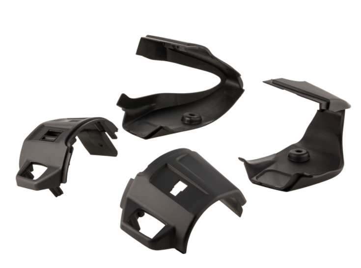 Tapa de la unidad de conmutación, derecha/izquierda, delantera/trasera para Vespa Primavera/Sprint, negro mate