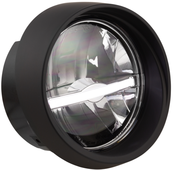 Faro LED para Vespa Primavera 50-150cc 2T/4T (-'18), negro mate