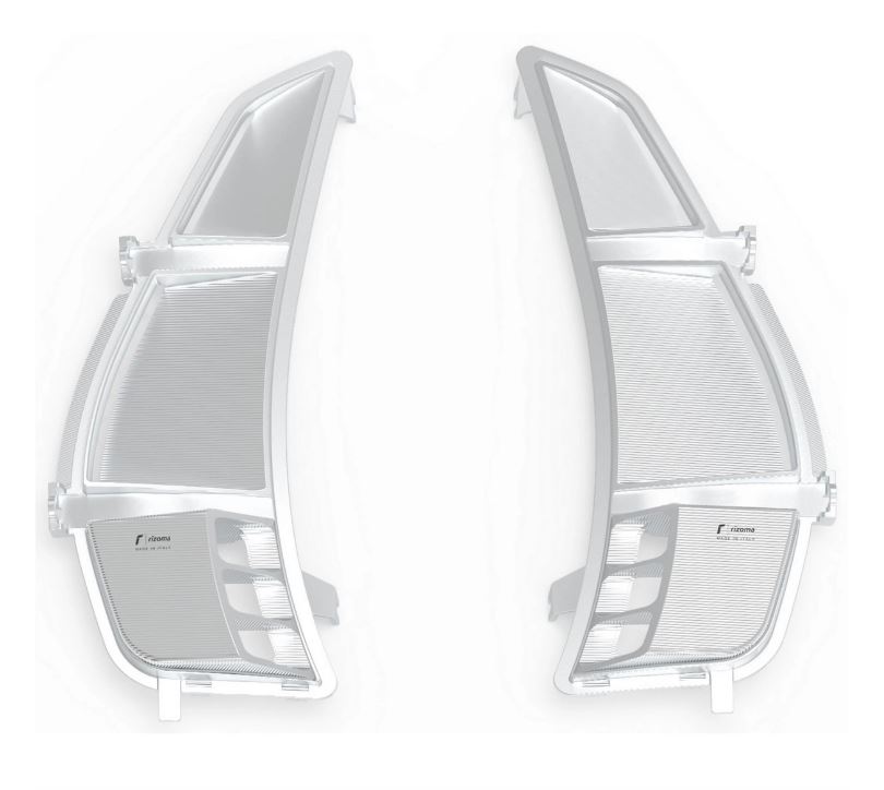 Rejilla de ventilación maletero RIZOMA para Vespa GTS/GTS Super/GTV 125-300cc (`23-), plata