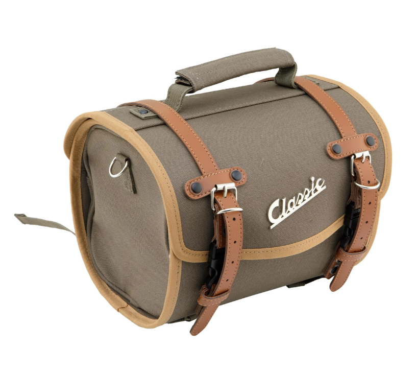 Bolsa "Classic" pequeña para Vespa, lona, oliva