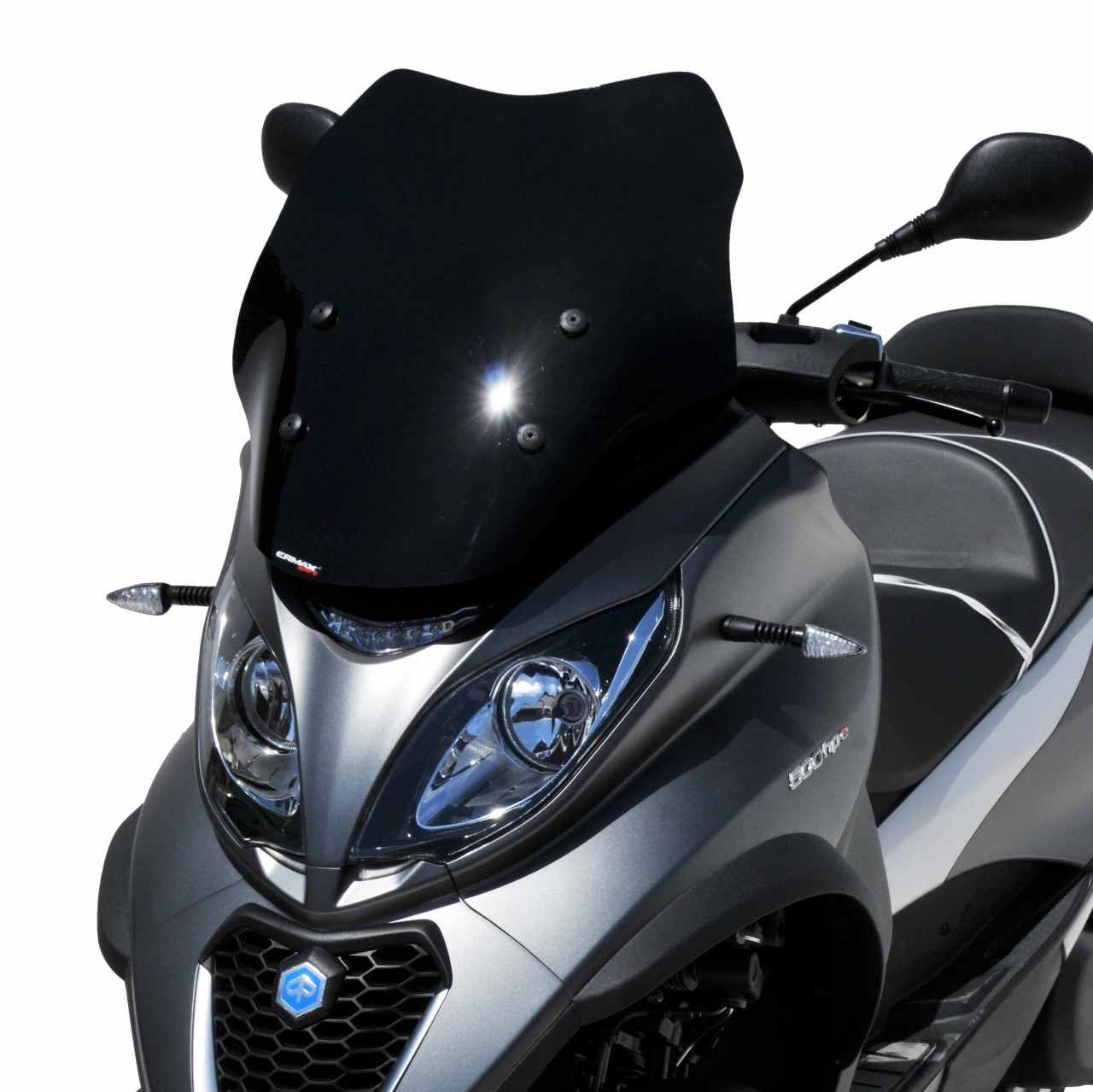 Parabrisas ERMAX Sport para Piaggio MP3 400 HPE (-22), negro