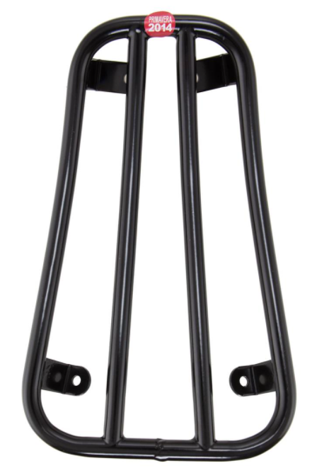 Portaequipajes escalonado negro para Vespa Primavera/Sprint 50-150ccm